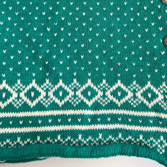 Vintage 1990s Scalloped Fair Isle Winter Sweater Vest - Picture 6 of 6